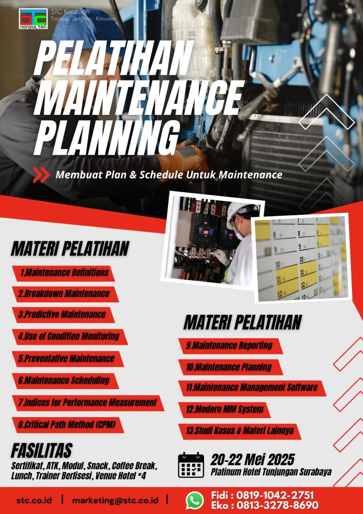 Pelatihan Maintenance Planner