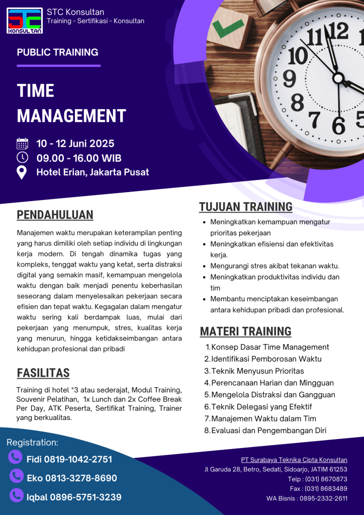 Pelatihan Manajemen Waktu