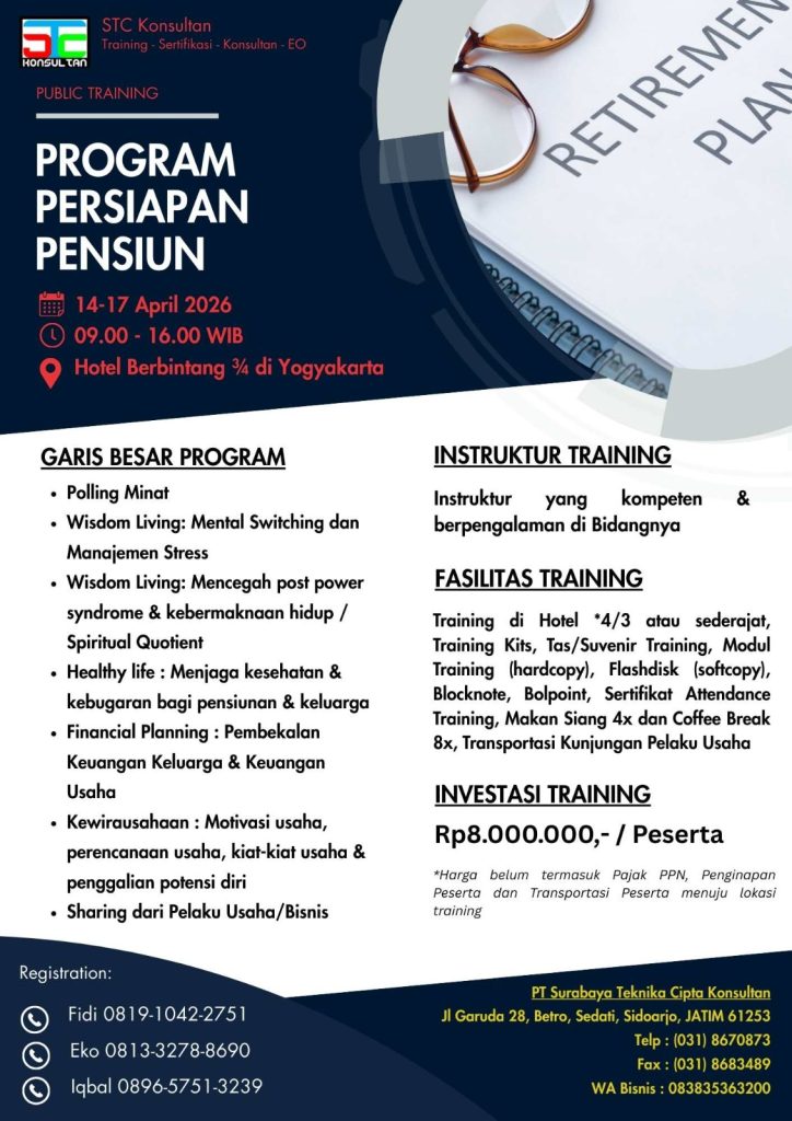 pelatihan program persiapan pensiun