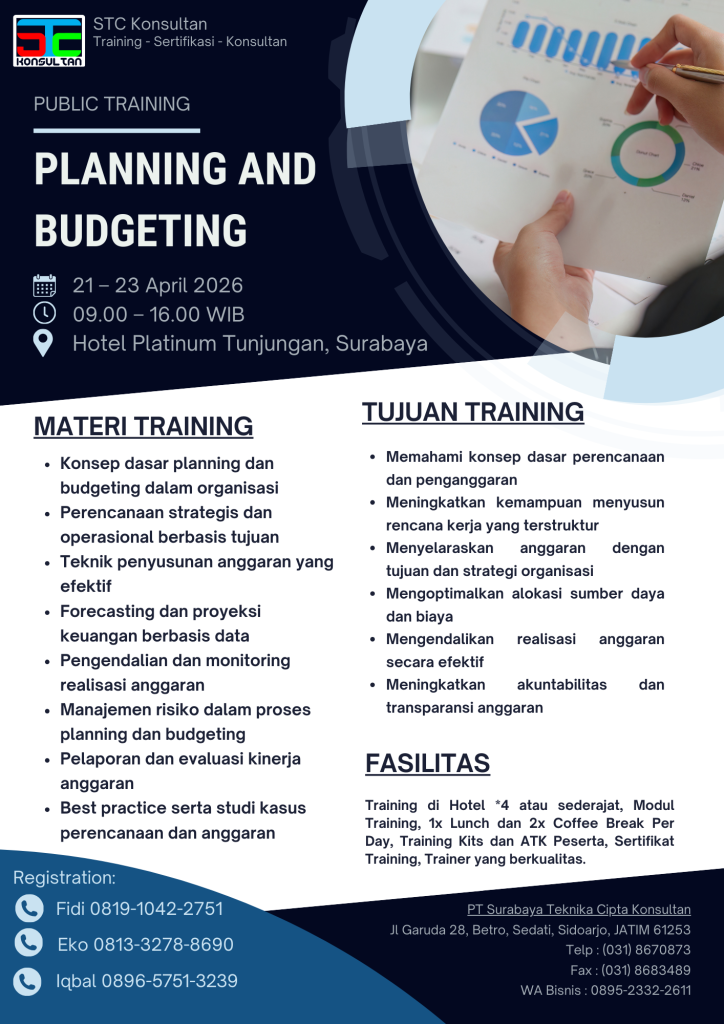 pelatihan budgeting dan planning bersama stc konsultan