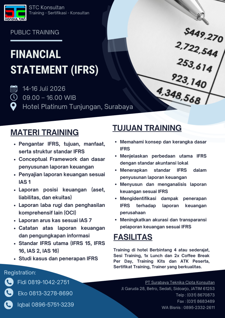 pelatihan financial statement ifrs bersama stc konsultan