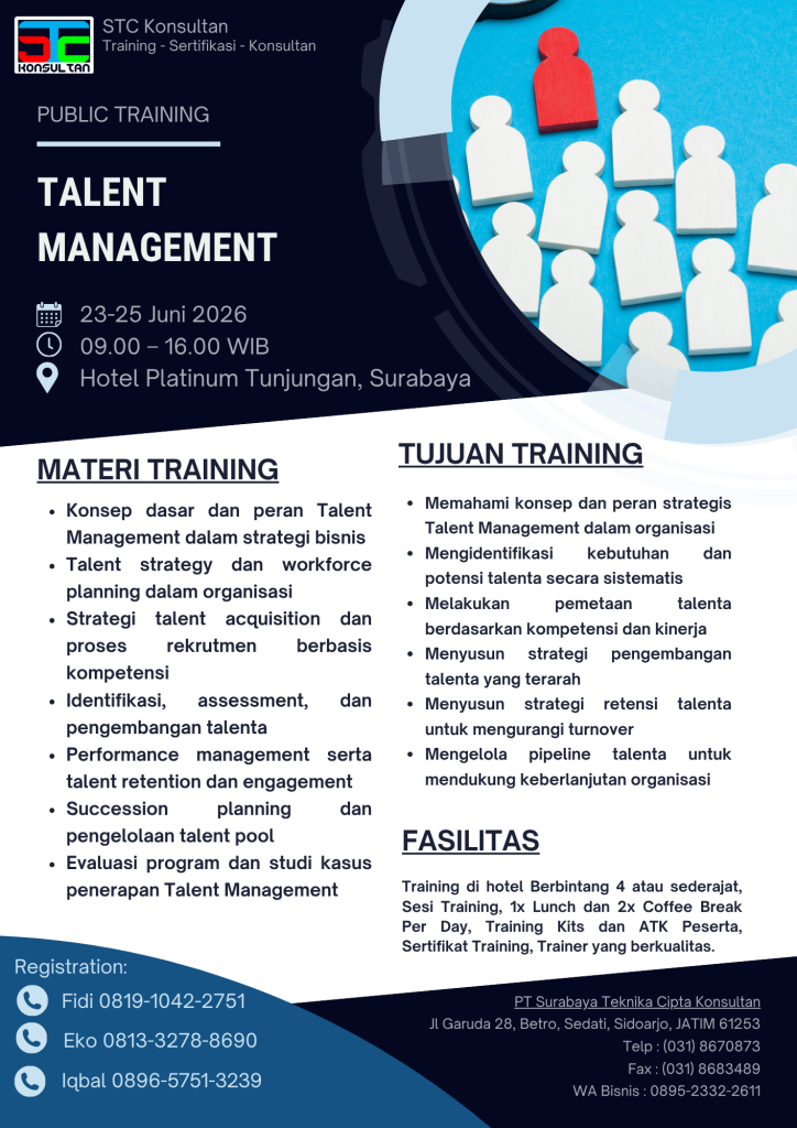training talent management bersama stc konsultan