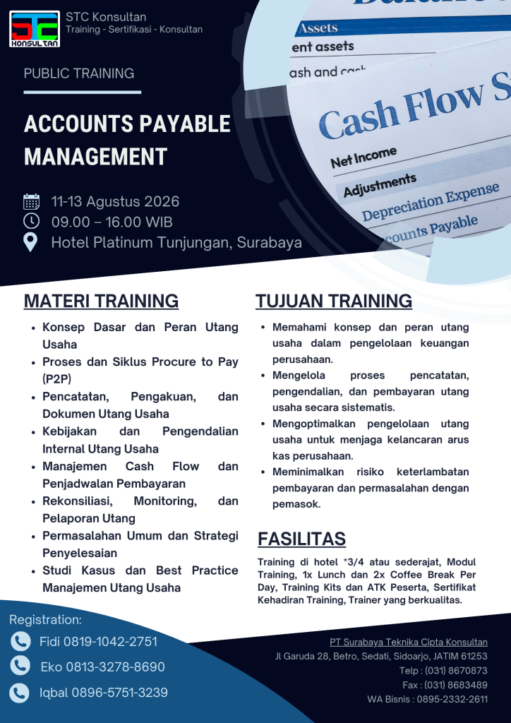 Training Accounts Payable Management bersama stc konsultan