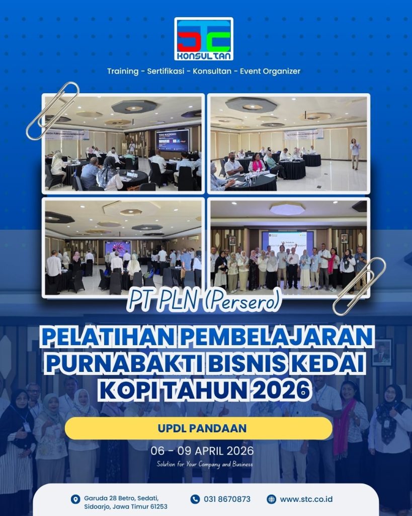 pelatihan purna tugas kedai kopi pt pln bersama stc konsultan