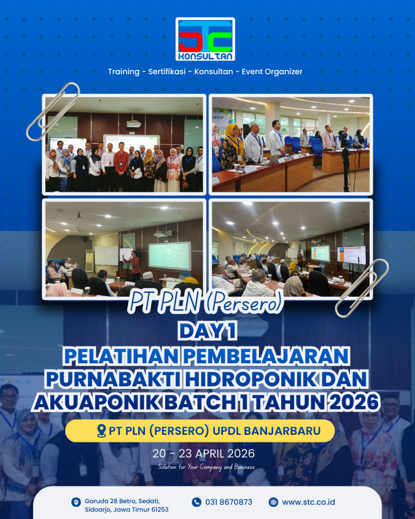 pelatihan purnabakti hidroponik dan akuaponik pt pln bersama stc konsultan