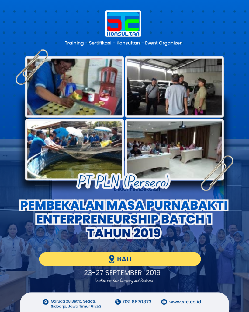 pelatihan purna tugas pt pln bersama stc konsultan